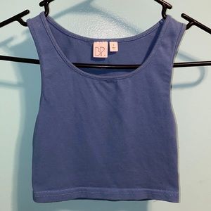 Blue Crop Top